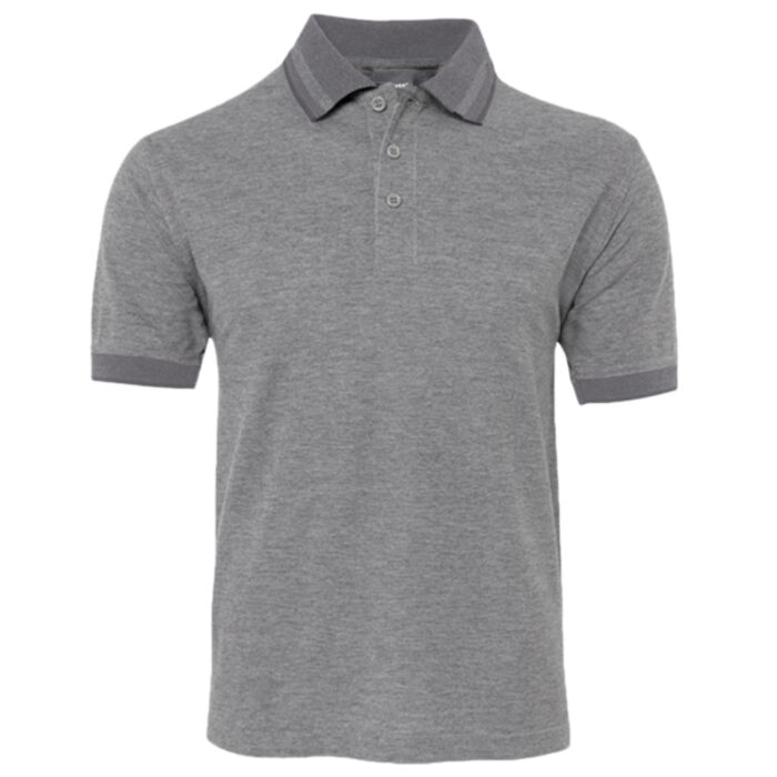 JB's  BIRDS EYE POLO   CHARCOAL - S Thumbnail